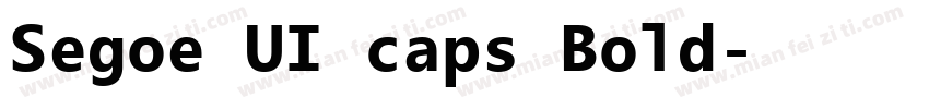 Segoe UI caps Bold字体转换